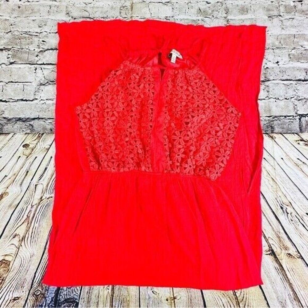 Cloth and People Dress Women’s Large Red Embroidered Cocktail Party‎ Maxi